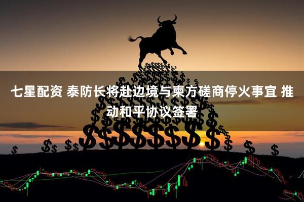 七星配资 泰防长将赴边境与柬方磋商停火事宜 推动和平协议签署